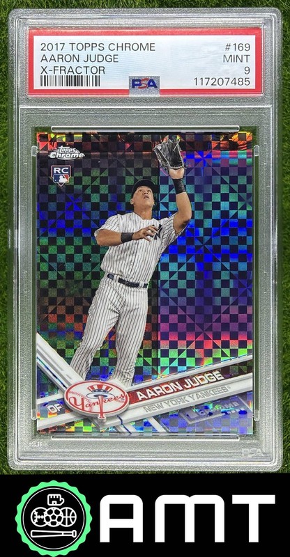 Aaron Judge RC PSA 9 2017 Topps Chrome X Fractor New York Yankees #169 7485