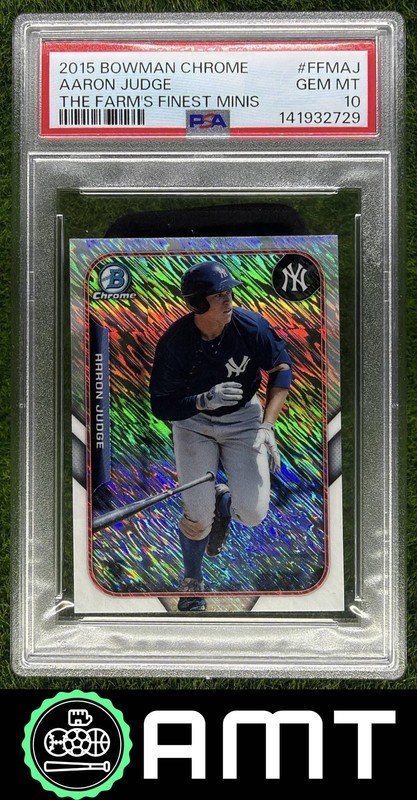 Aaron Judge PSA 10 2015 Bowman The Farm's Finest Minis Chrome Yankees 2729
