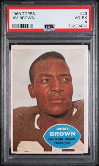 1960 Topps #23 Jim Brown PSA 4 Cleveland Browns HOF Syracuse University