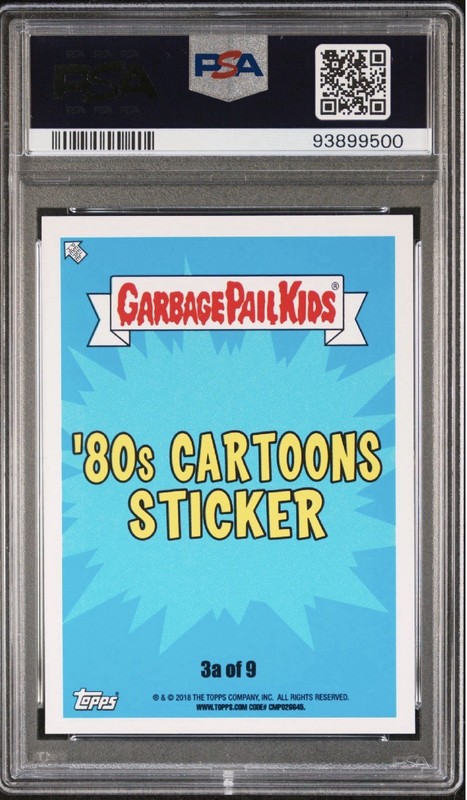 2018 Topps Garbage Pail Kids Otto Boot 3a PSA 9 Mint Transformers Quantity Avail view 2