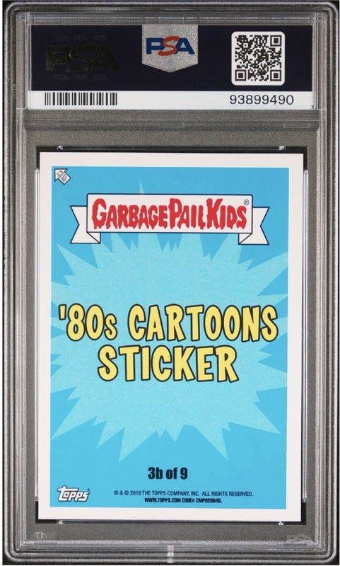 2018 Topps Garbage Pail Kids Optimus Fine 3b PSA 9 80’s Transformers Quantity Av view 2