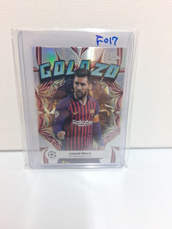 2023-24 Topps Chrome UEFA Lionel Messi Golazo #GL-5 Barcelona