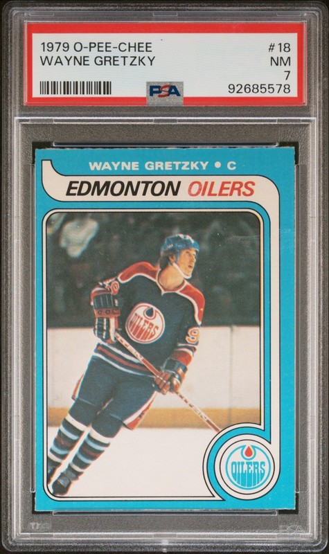 1979 O-Pee-Chee Wayne Gretzky Rookie Card RC HOF  PSA 7