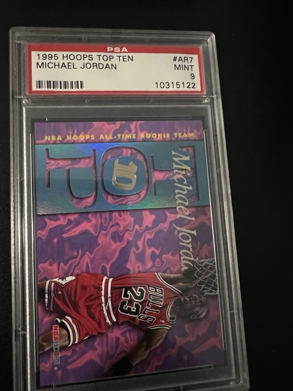 1995 HOOPS TOP TEN MICHAEL JORDAN #AR7 PSA 9 MINT