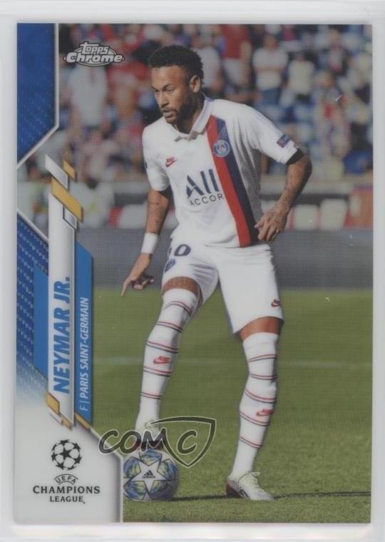 2019-20 Topps Chrome UCL Blue Refractor 73/150 Neymar Jr #95