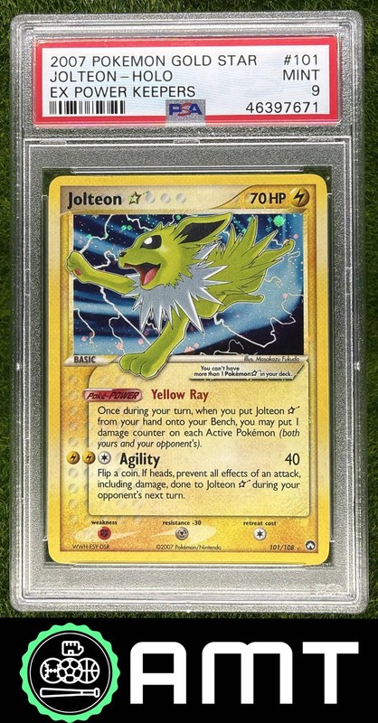 2007 Pokemon EX Power Keepers #101/108 Jolteon Gold Star Holo PSA 9 7671