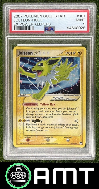 2007 Pokemon EX Power Keepers #101/108 Jolteon Gold Star Holo PSA 9 8028