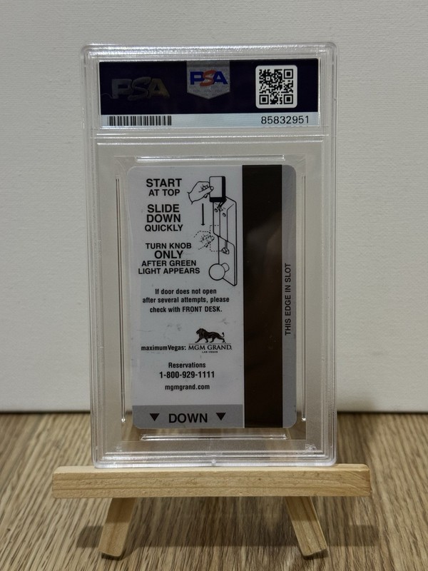 MANNY PACQUIAO vs Oscar de La Hoya SIGNED AUTO MGM GRAND KEYCARD DREAM MATCH PSA view 2