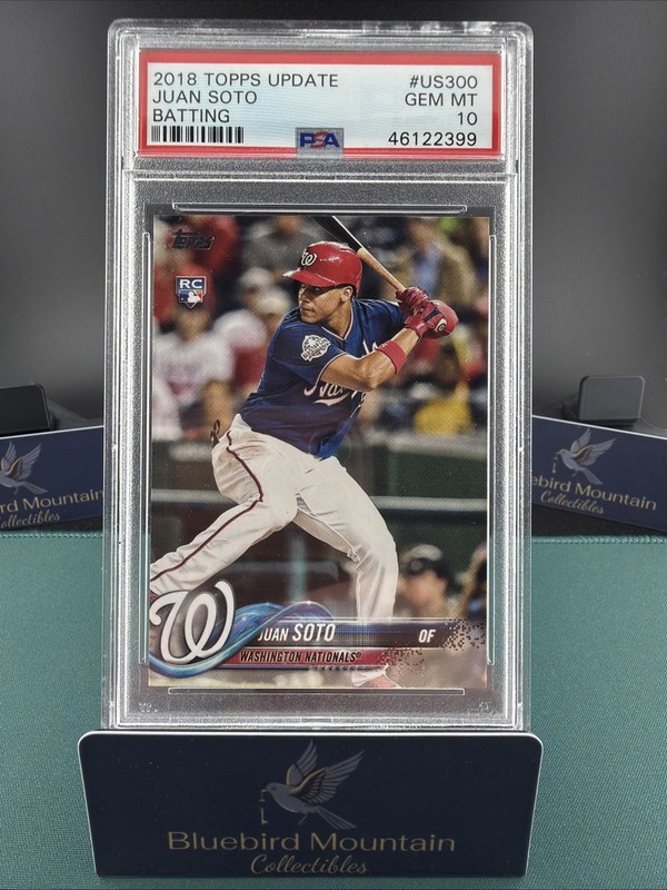 2018 Topps Chrome Update Juan Soto #HMT55 Rookie PSA 10 Washington Nationals