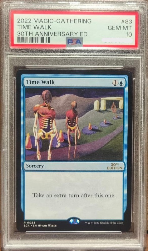 MTG Time Walk 30th Anniversary Edition Power 9 PSA 10 GEM MT #83 2022 view 2