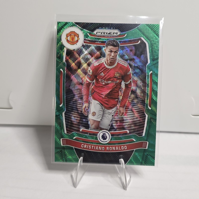 2021-22 Panini Prizm Premier League - Cristiano Ronaldo #283 Green Wave Prizm
