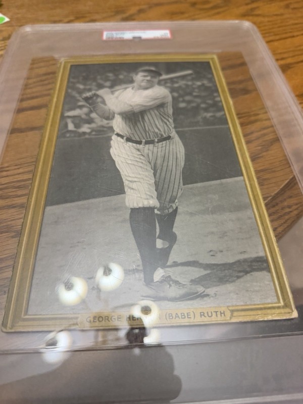 1934 Goudey Premiums Babe Ruth Yankees R309-1 Missing Easel PSA PR 1