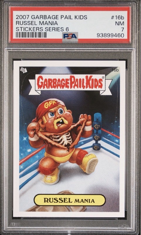2007 Topps Garbage Pail Kids Russel Mania #16b PSA 7 NM Hulk Hogan