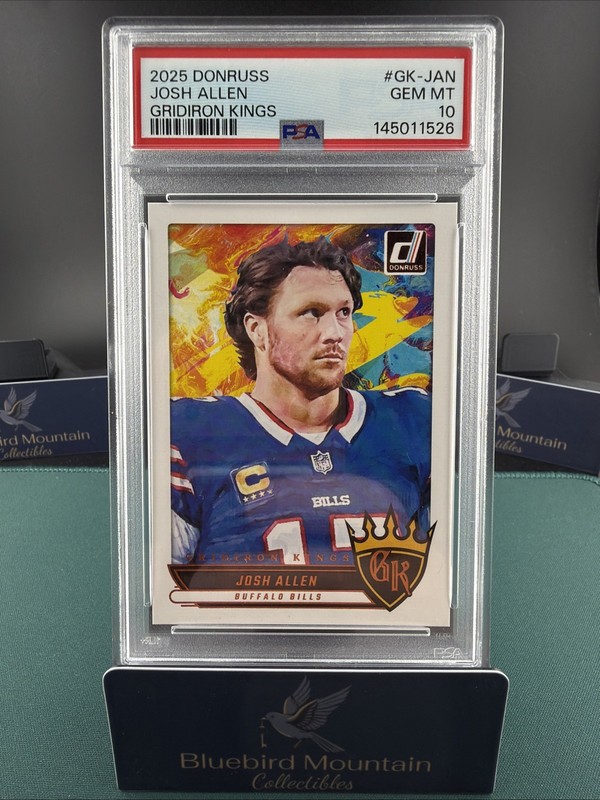 2025 Panini Donruss Gridiron Kings Josh Allen Gem Mint PSA 10 🔥