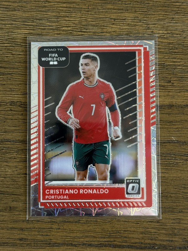2025-26 Panini Donruss World Cup Cristiano Ronaldo Optic Velocity Prizm Holo