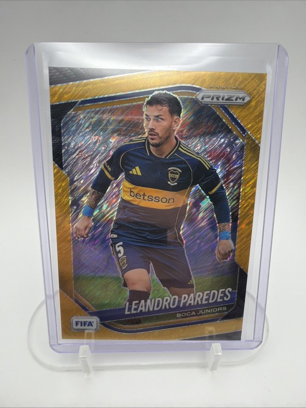 2025-26 Panini Prizm - Leandro Paredes Gold Shimer /3 # Argentina #bocajr.