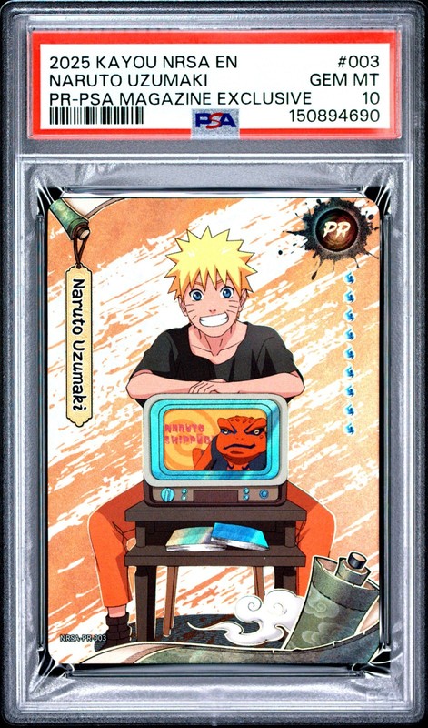 2025 PSA MAGAZINE EXCLUSIVE #003 NARUTO UZUMAKI PSA 10 PROMO KAYOU NRSA EN