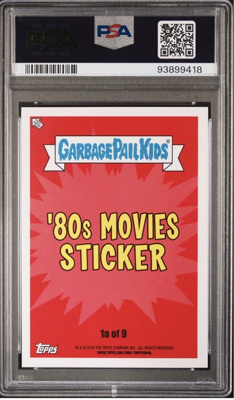 2018 Garbage Pail Kids Batty Manny 1a PSA 10 Mint Batman Topps Quantity Availabl view 2