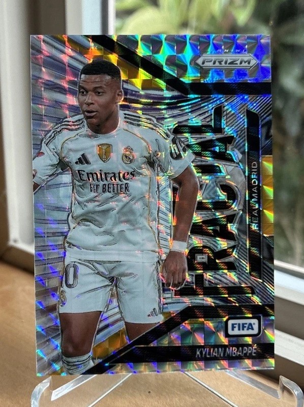 2025-26 Panini Prizm FIFA Kylian Mbappe Fractal Mosaic Prizm #15 Real Madrid