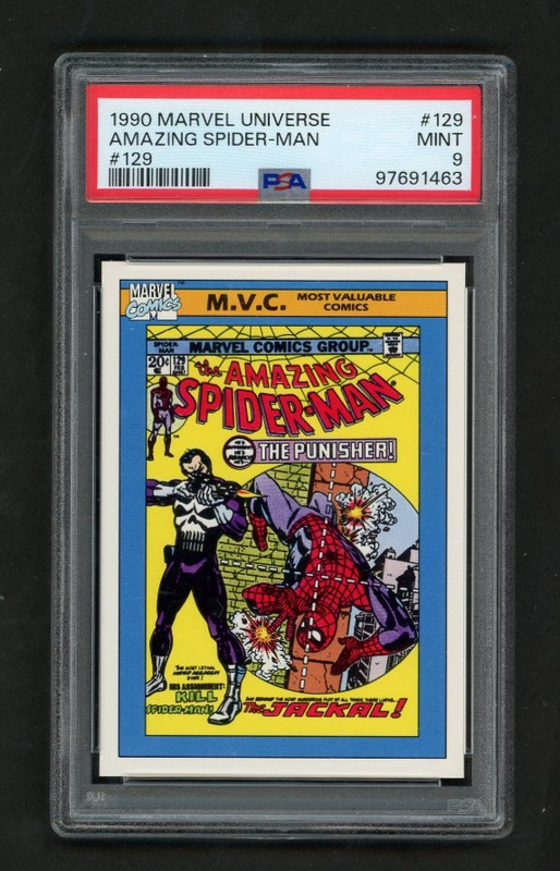 1990 Impel Marvel Universe Amazing Spider-man PSA 9 Mint #129