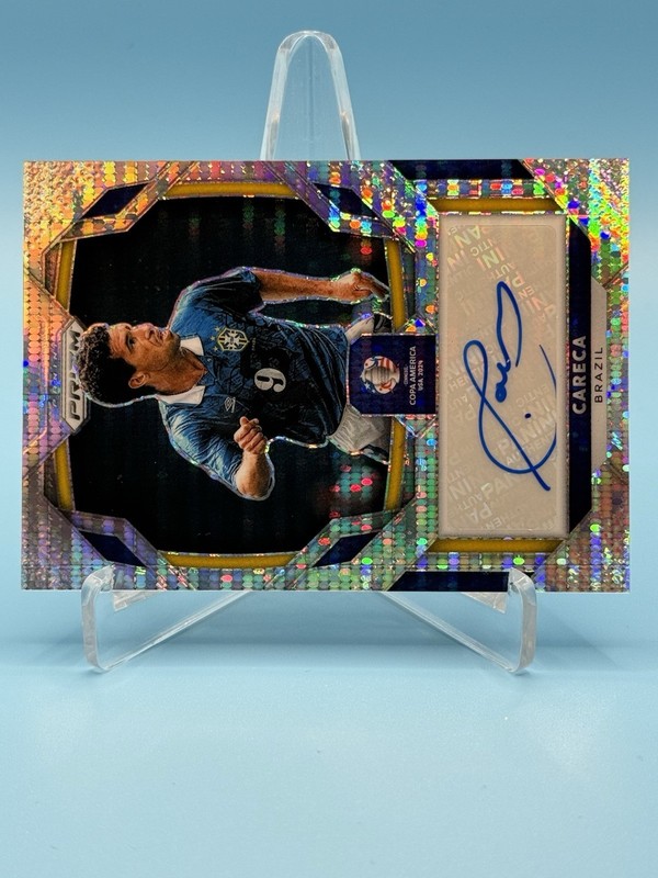 2024 Prizm CONMEBOL Copa America Pulsar Signatures Careca (AU) view 2