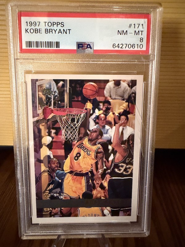 1997 Topps Kobe Bryant PSA 8 - Lakers -  2nd year