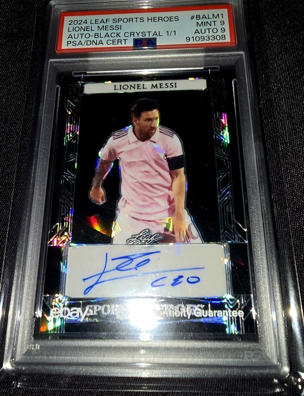 💰$4K #1/1 PSA POP 1! HOLO AUTO INVESTMENT+!🤑$CARCE CRYSTAL LIONEL MESSI SIGNED view 2