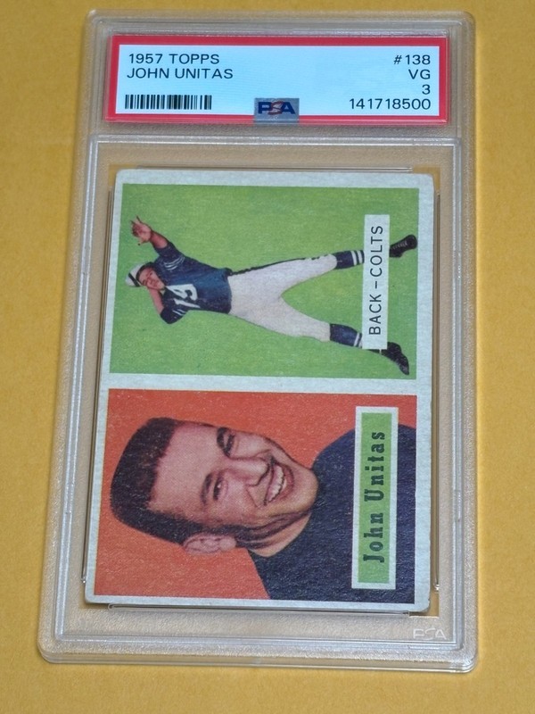 1957 Topps John Unitas Rookie #138 PSA 3 Very Good