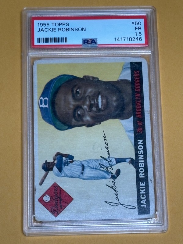 1955 Topps Jackie Robinson #50 PSA 1.5  Fair