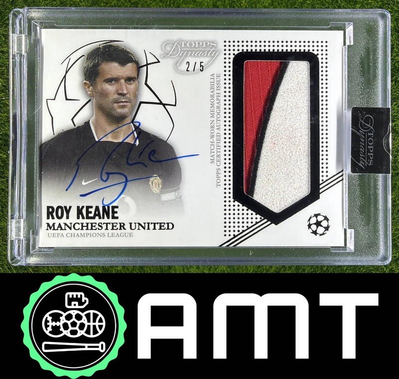 Roy Keane Patch Auto 2022-23 Topps Dynasty UEFA Champions League 2/5 Black Man U