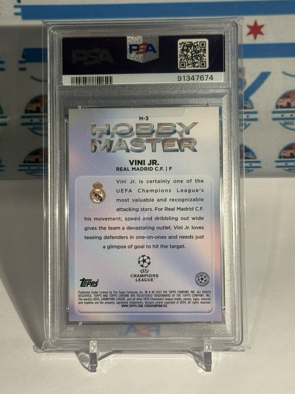 2022-23 Topps Chrome UEFA Club Competitions - Hobby Masters Vinicius Junior #H-3 view 2