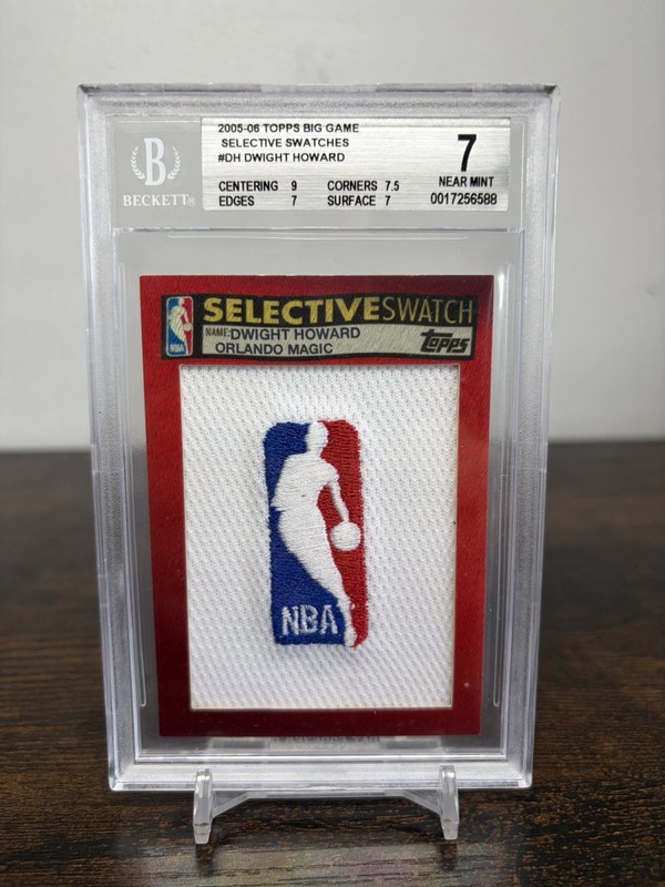 2005-06 Topps Big Game Selective Swatches Dwight Howard Logoman 1/1 GAME USED