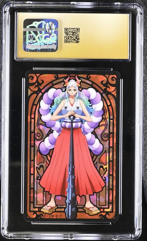 POP 1 Pristine 10 Black Label CGC One Piece Yamato Card Mugiwara Japan BGS PSA view 2