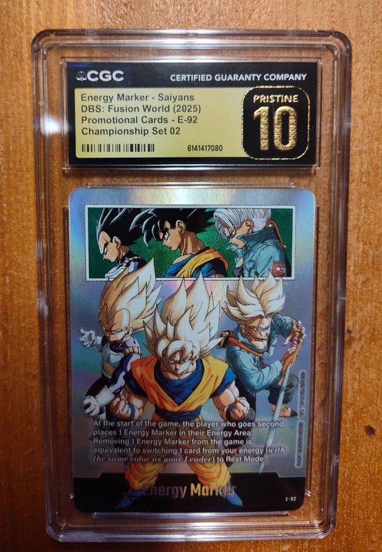 2025 DRAGON BALL SUPER FUSION WORLD SAIYANS PROMO E-92 CGC 10 PRISTINE