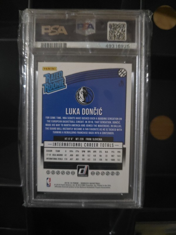 🔥2018 Donruss Luka Doncic Donruss Rated Rookie PSA 10 GEM MINT🔥 view 2