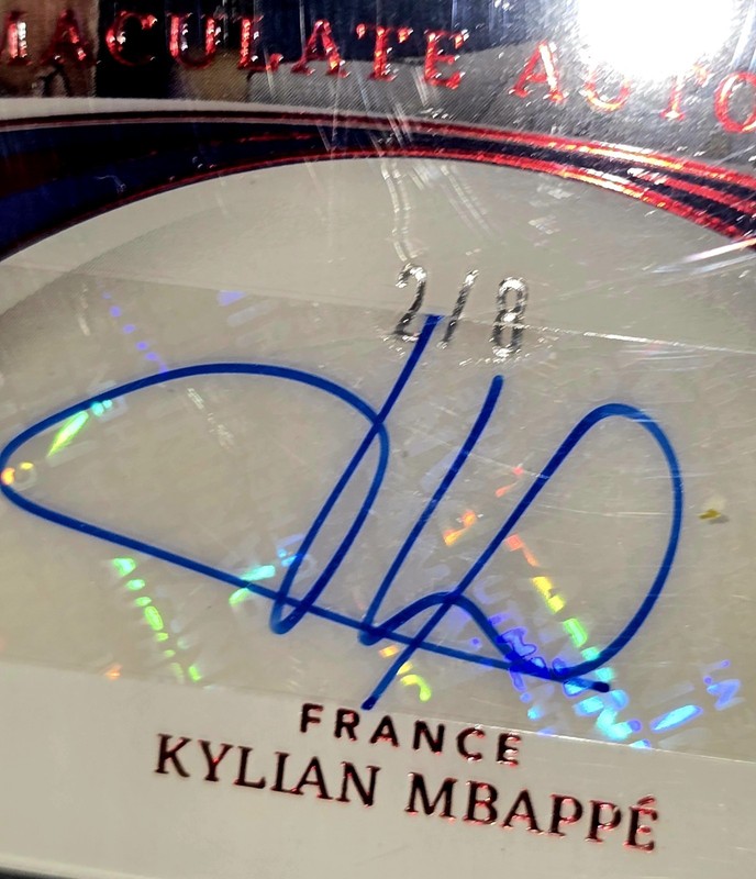🤑$20K+? VIDEO!#2/8 PSA POP1! PRIZED RUBY REFRAC HOLO MBAPPE AUTO RC PANINI 2022 view 2