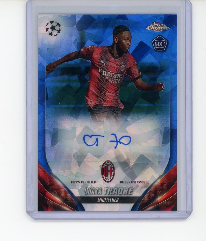 2023-24 TOPPS CHROME SAPPHIRE UEFA CLUB COMPETITION AUTO CHAKA TRAORE