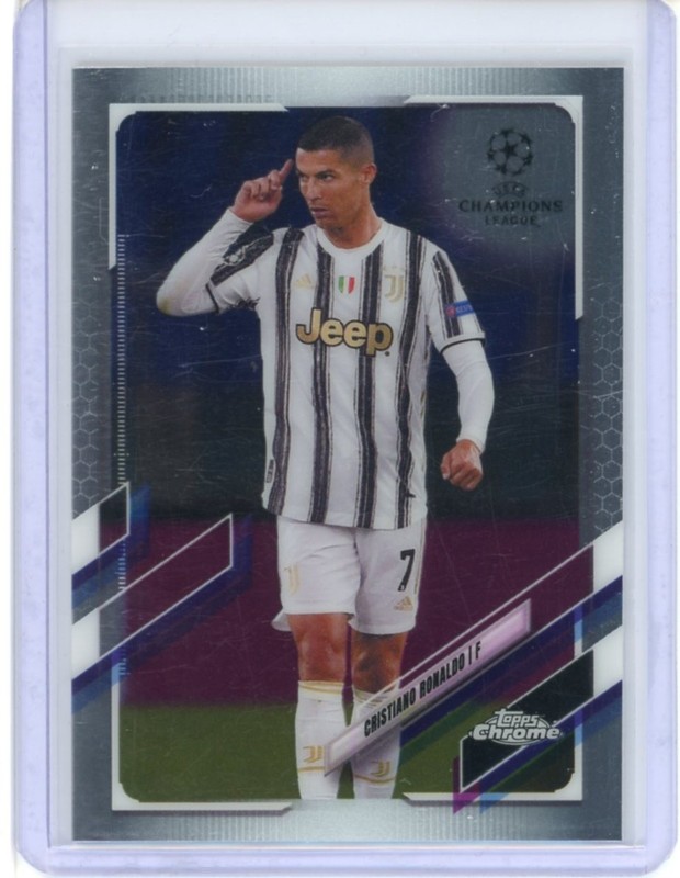 2020-21 TOPPS CHROME UEFA CHAMPIONS LEAGUE BASE CRISTIANO RONALDO #100