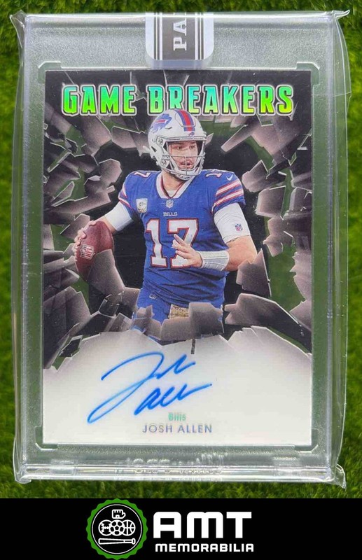 2023 Panini Donruss GBR-JAL Josh Allen Game Breakers Auto Black 1/1 Bills