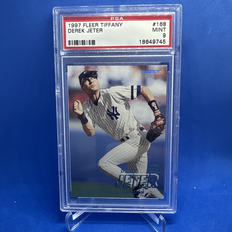 1997 Derek Jeter Fleer Tiffany  #168 PSA 9 Mint 