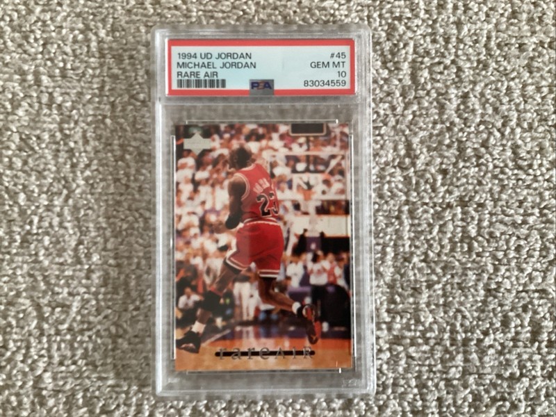 1994 UPPER DECK  MJ RARE AIR #45 MICHAEL JORDAN PSA 10