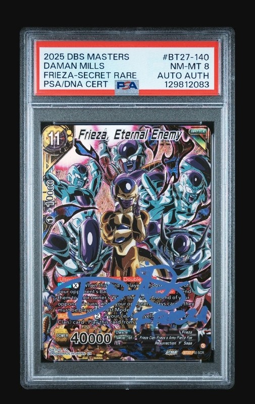 DBS Masters Frieza Eternal Enemy SCR BT27-140 Secret Rare History of Z