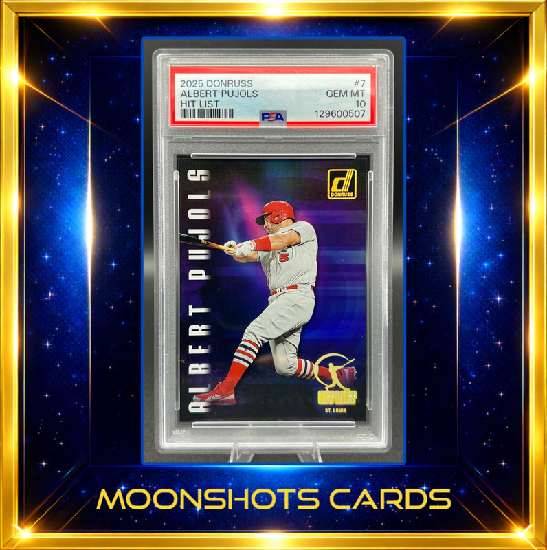2025 Donruss Hit List Albert Pujols PSA 10 POP 2 - Cardinals