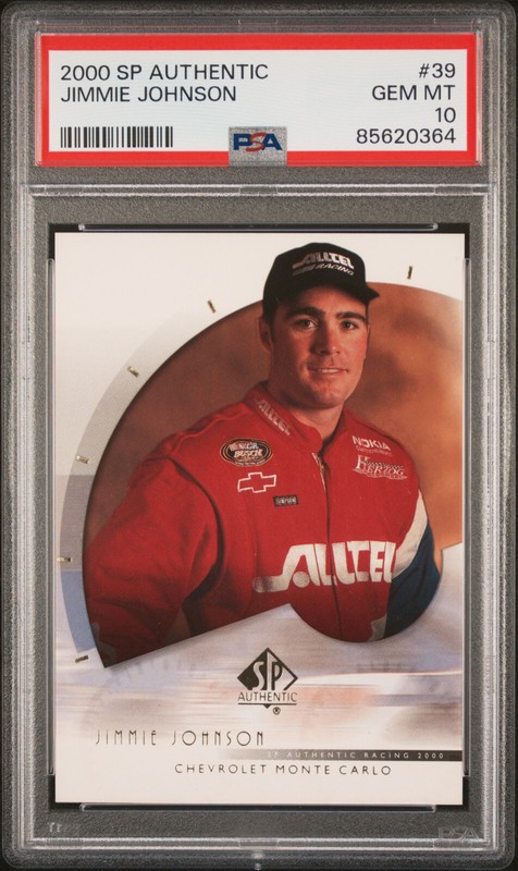 2000 Jimmie Johnson RC PSA 10 NASCAR 7 Time Champion Rookie view 1