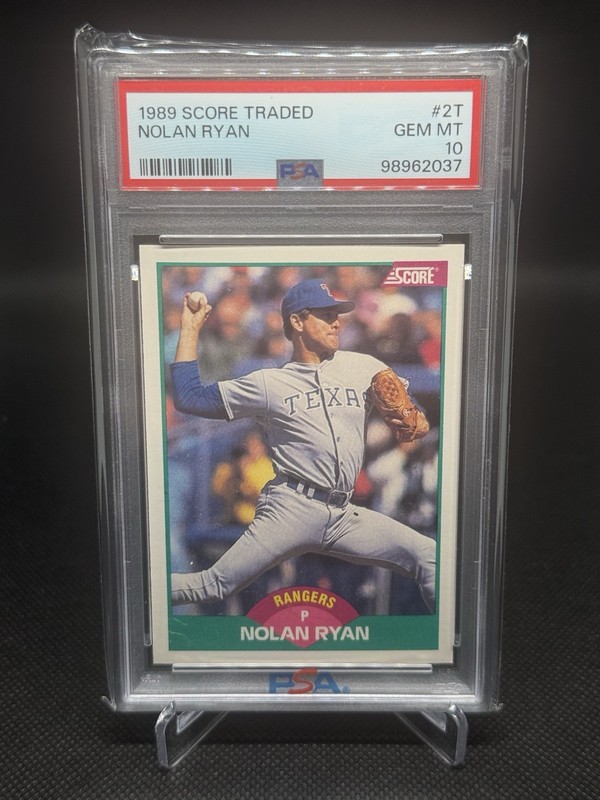 1989 Score Rookie & Traded - Nolan Ryan #2T PSA 10 view 1