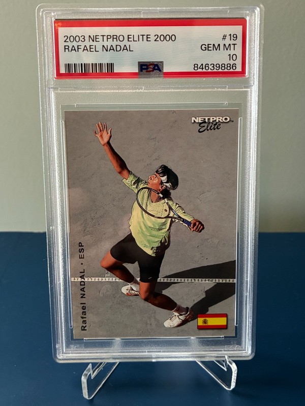 2003 NETPRO ELITE 2000 #19 RAFAEL NADAL ROOKIE RC PSA 10