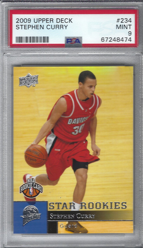 2009 UPPER DECK #234 STEPHEN CURRY RC PSA 9