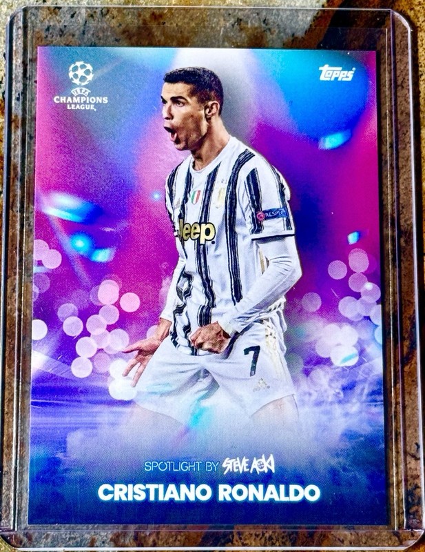 2020-21 Topps Festival Steve Aoki Football UEFA Champions CRISTIANO RONALDO