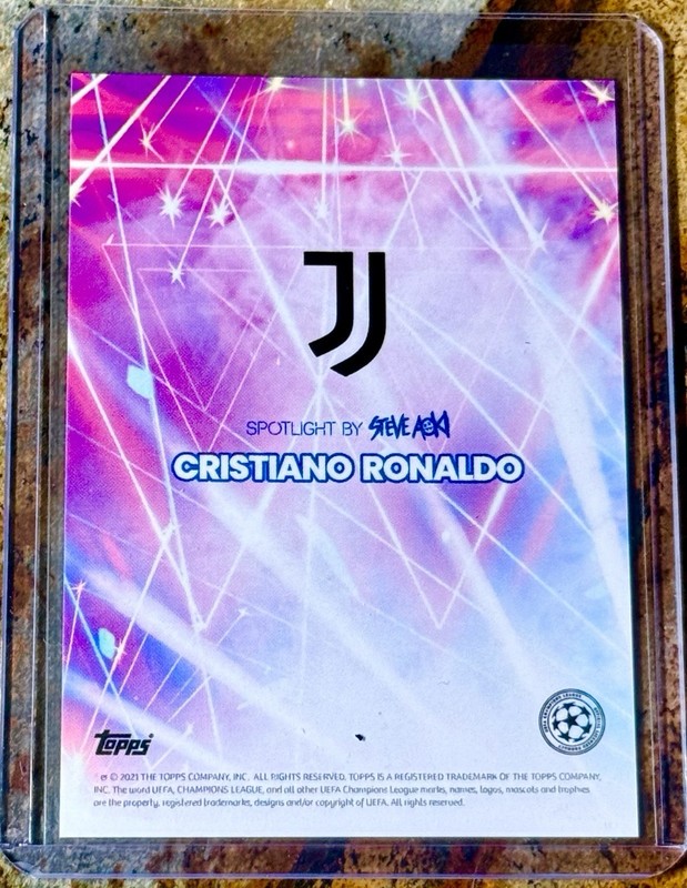 2020-21 Topps Festival Steve Aoki Football UEFA Champions CRISTIANO RONALDO view 2