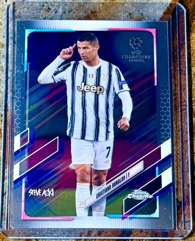 Cristiano Ronaldo 2020-21 Topps Chrome X Steve Aoki Base #100
